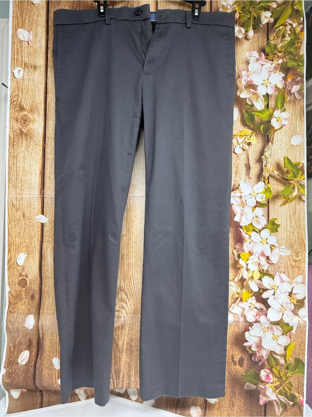 #0010 Men's Tailored Black Dress Pants - Classic Formal Trousers 36 x 30